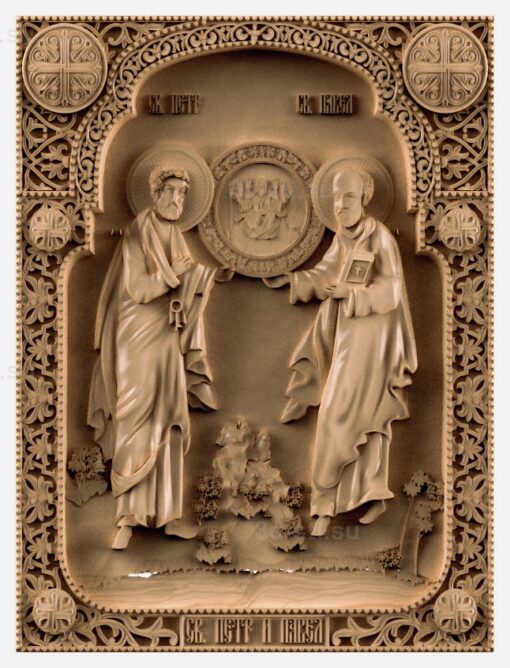 stl модель-Икона Св. Петр и Павел