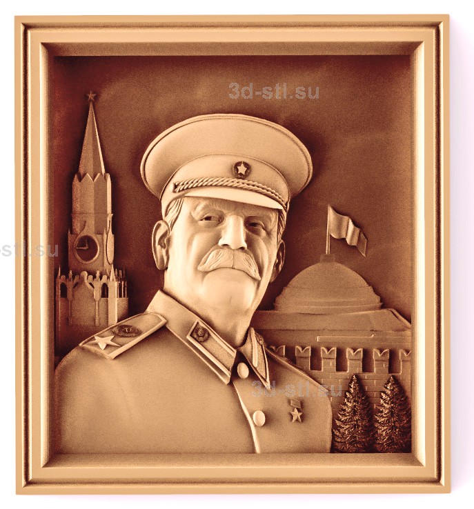 stl модель-Панно Сталин