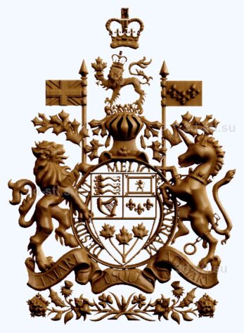 stl модель- Герб Канады