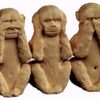 stl модель-барельеф  три обезьяны