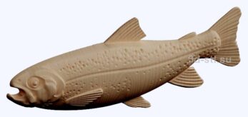 3d stl модель-рыба   барельеф с животными № 048
