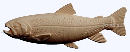 3d stl модель-рыба   барельеф с животными № 048