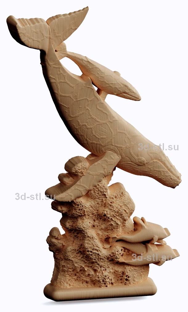 3d stl модель-барельеф с животными №60