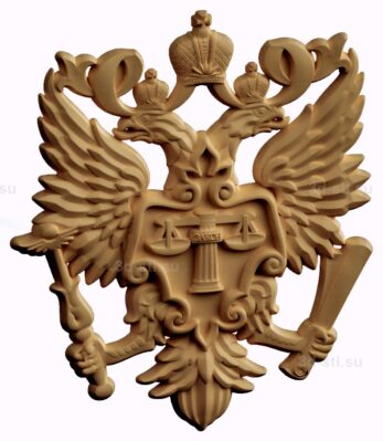 stl модель-Герб Министерство юстиции Российской Федерации