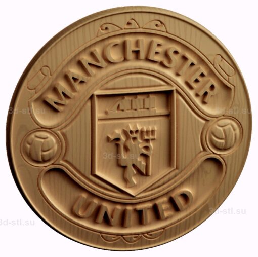 stl модель-Эмблема Манчестер Юнайтед