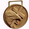 stl модель-Медаль Орел с крестом в клюве