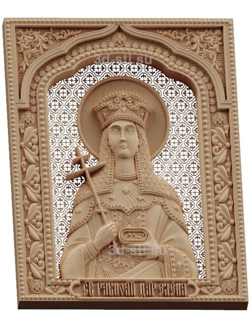 stl модель-Икона Св. царица Елена