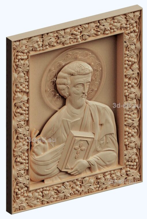 3d stl модель-икона Св. Апостол Лука