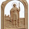 3d stl модель-икона Св. Георгий Победоносец