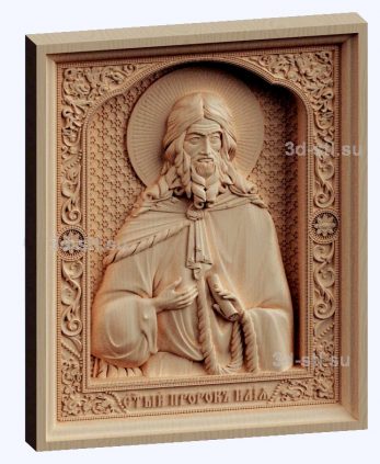 3d stl модель-икона Св. Пророк Илья