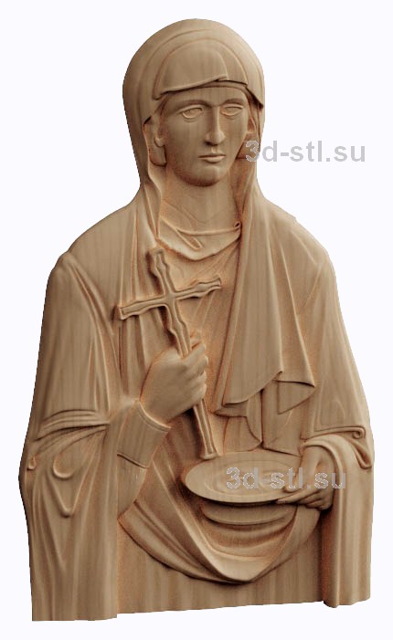 3d stl модель- Икона Св. Праскева Сербская Света Петка