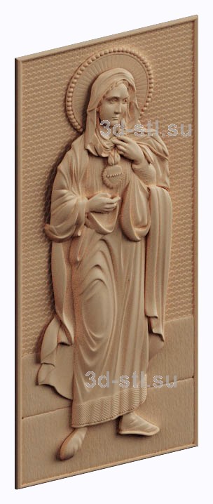 3d stl модель- Икона Св. Мария