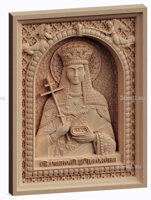 3d stl модель-икона Святая царица Елена