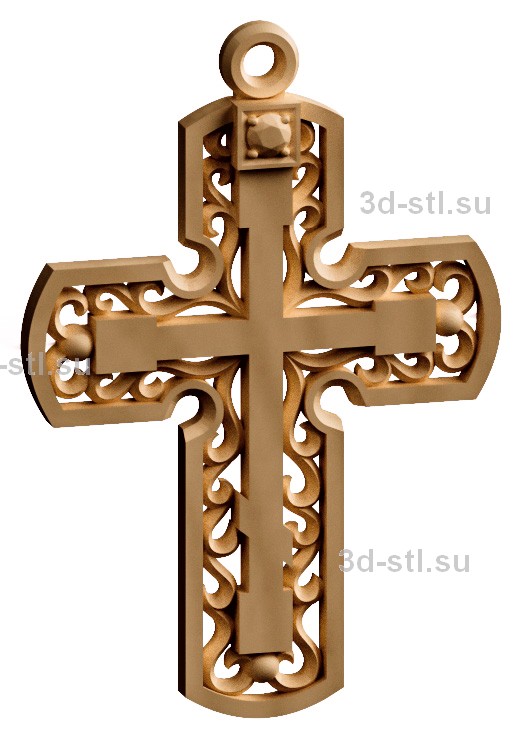 3d stl модель-крест  №057