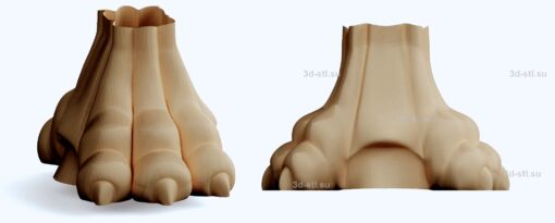 3d stl модель-ножка № 035