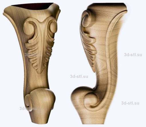 3d stl модель-ножка № 098