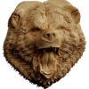 stl модель-Панно Голова злой медведь