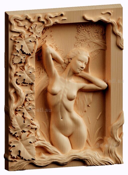 stl модель-панно Венера в рамке