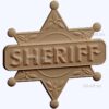3d stl модель-шериф эмблема