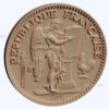 3d stl модель-монета Француии 20 франков лицевая сторона