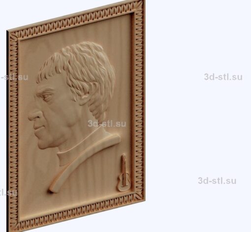 3d stl модель-Владимир Высоцкий панно № 1091