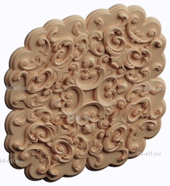 3d stl модель-тарелка №47